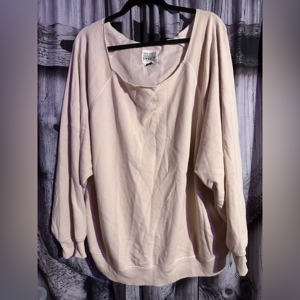 American eagle off shoulder sweatshirt